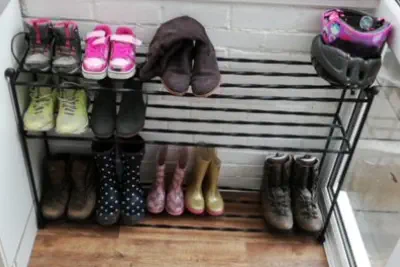 Large boot shoe rack Wimborne wrought iron works