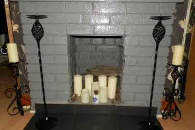 30in candy twist tall candle holders Wimborne wrought iron works