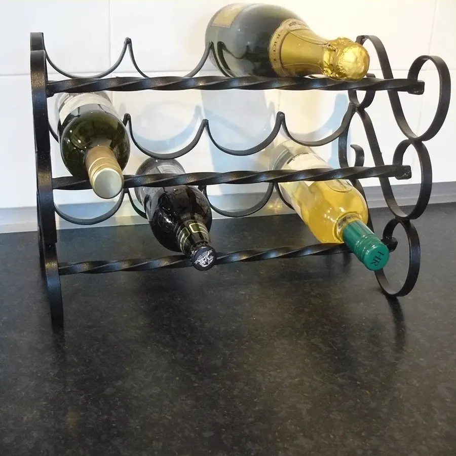 12 bottle wine rack wrought iron Wimborne wrought iron works