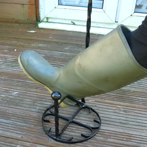 Wrought iron boot jack welly remover Wimborne wrought iron works