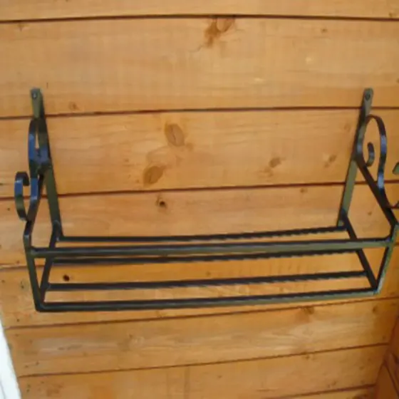 24in TROUGH WALL MOUNTED PLANTER /WINDOW BOX Wimborne wrought iron works