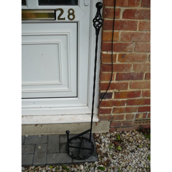 Boot scraper Wrought iron tall welly boot cleaner Wimborne wrought iron works