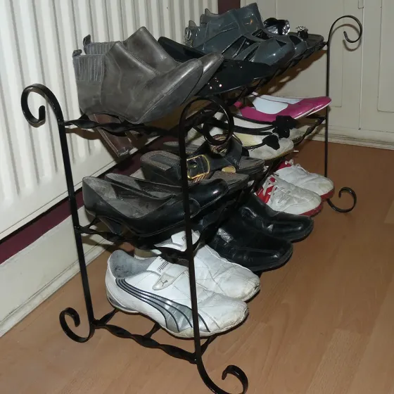 Shoe rack wrought iron handcrafted Sophia 9 To 12 shoe rack / storage /
