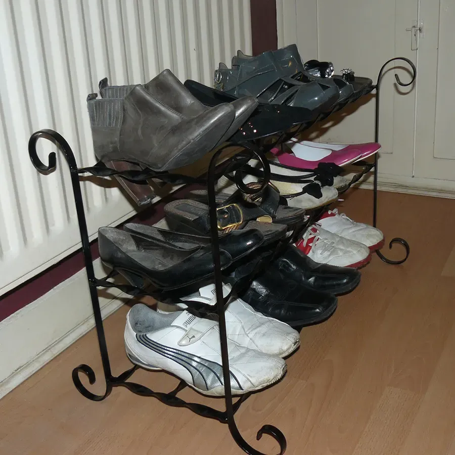 Shoe rack wrought iron handcrafted Sophia 9 To 12 shoe rack / storage /