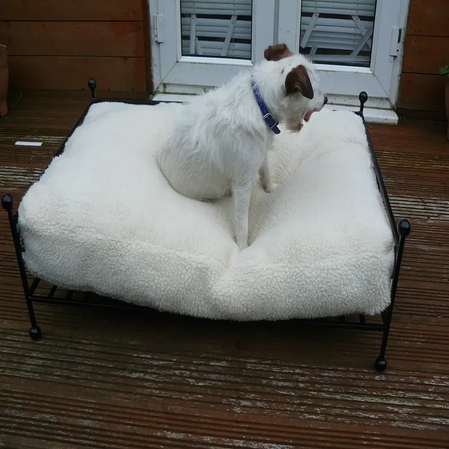 Dog bed Wrought iron large deluxe metal pet bed handmade in uk
