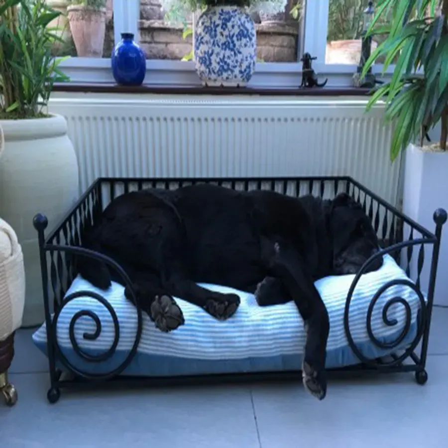 Dog bed LUXURY LARGE WROUGHT IRON DOG BED FRAME Wimborne wrought iron works