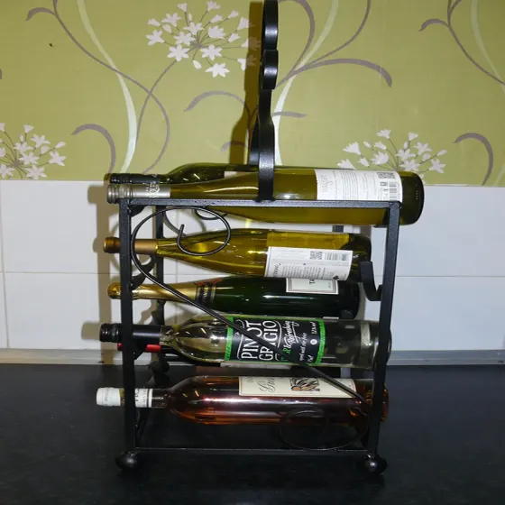Wine / Champagne rack storage 12 bottle Wimborne wrought iron works