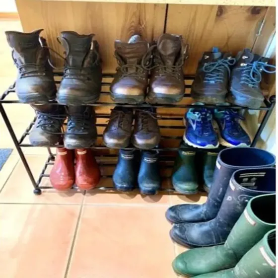 The hikers boot / shoe organiser rack storage Wimborne wrought iron works