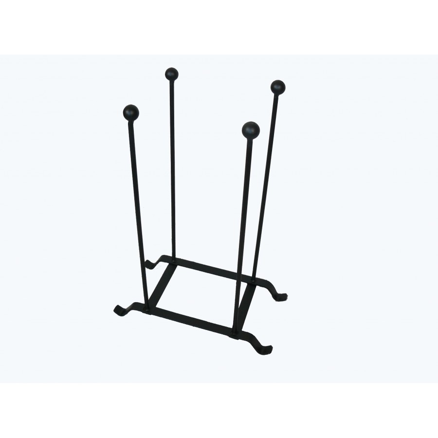 Wrought iron heavy duty two pair oblong boot rack Wimborne wrought iron works