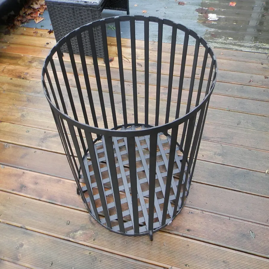 Wrought iron contemporary heavy duty fire pit / brazier Wimborne wrought iron works